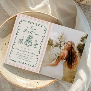 Tini Bit Older Hand Drawn 30th Birthday Photo Invitation