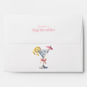 Tini Bit Older Martini Cocktail Birthday Party Envelope
