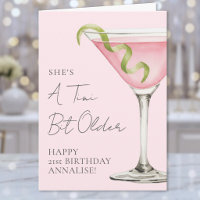 Tini Bit Older Martini Happy Birthday