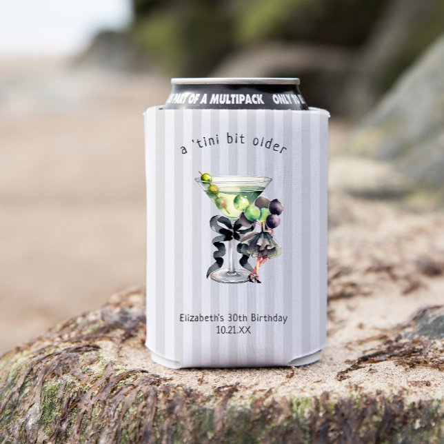 Tini Bit Older | Martini Themed Birthday Favour Can Cooler (Creator Uploaded)