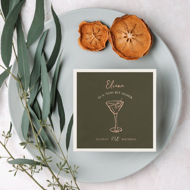 Tini Bit Older Personalised Birthday Party Napkin (Creator Uploaded)