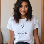 Tini Bit Older Personalised Birthday Tri-Blend Shirt<br><div class="desc">Celebrate in style with this personalised “Tini Bit Older” birthday t-shirt featuring a trendy hand-drawn martini glass. Add the birthday girl’s name or customise with any text, colours, and fonts to make it uniquely hers. With a chic minimalist design, this versatile shirt is perfect for milestone birthdays or any age,...</div>