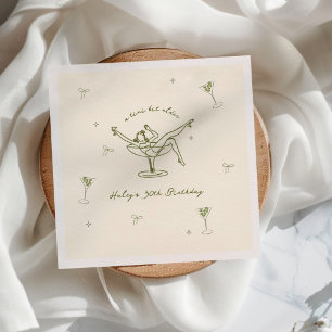 Tini Bit Older Quirky Hand Drawn Birthday Napkin