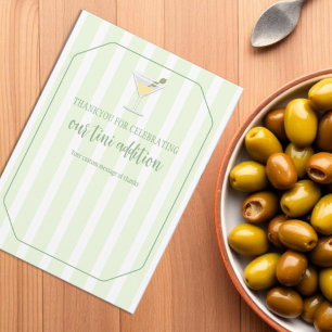 Tini One Baby Shower Thank You Card