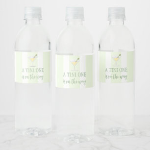 Tini One Baby Shower Water Bottle Label