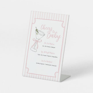 Tini One Is on the Way Bar Sign