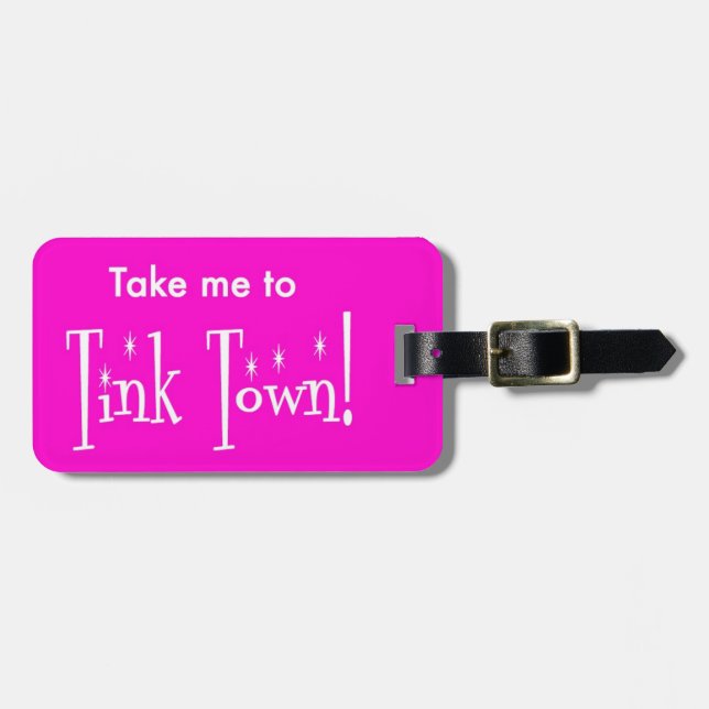 Tink Tinkerbelle Disney Luggage Tag (Front Horizontal)