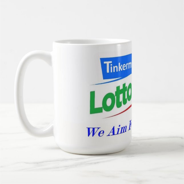 Tinkermen Lotto Report Logo Coffee Cup (Left)