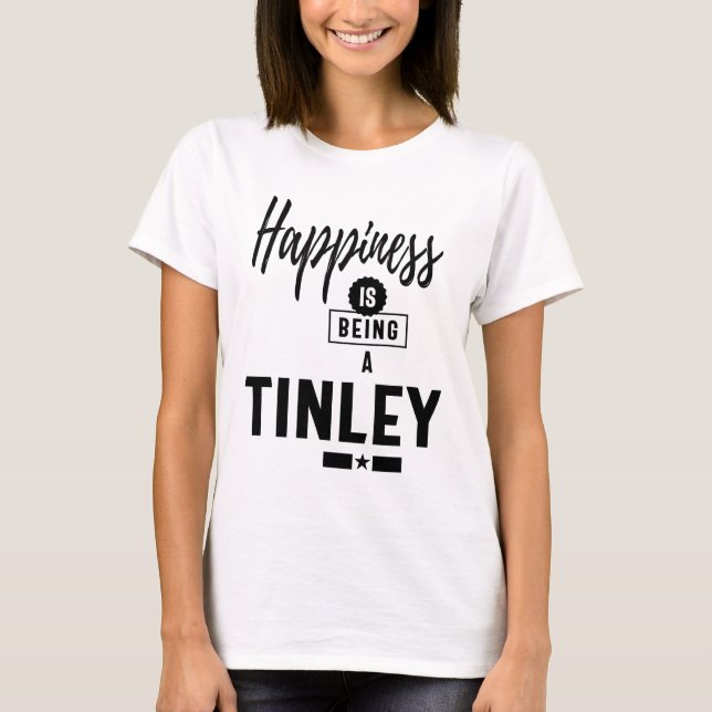 Tinley Personalised Name Birthday Gift T-Shirt (Front)