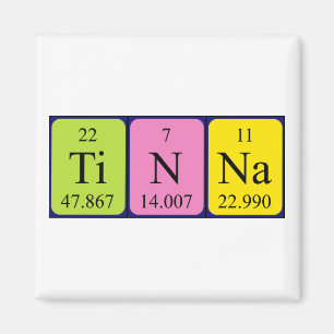Tinna periodic table name magnet