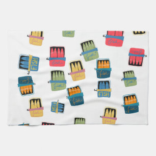 Tinned Fish Kitchen Towel