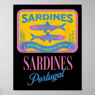 Tinned Fish Tinned Sardines Tin Fish Portugal Ital Poster