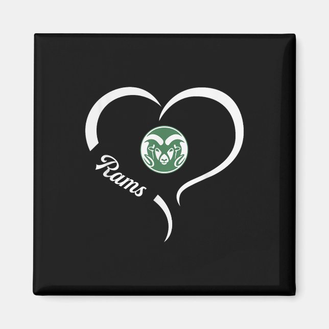Tinora Rams Logo Half Heart Slogan Hs  Magnet (Front)