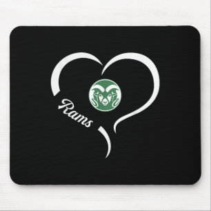 Tinora Rams Logo Half Heart Slogan Hs  Mouse Mat