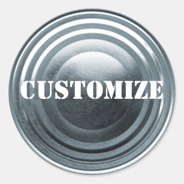 Tinplate Template Classic Round Sticker (Front)