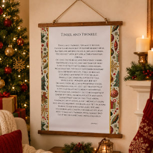 Tinsel and Twinkle Hanging Tapestry