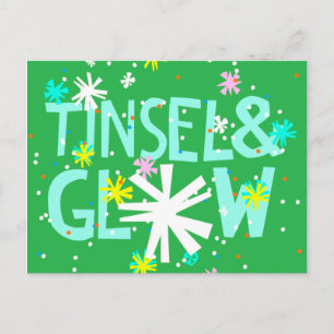 Tinsel & Glow Holiday Postcard