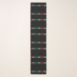 Tinsel HO HO HO (Tri Colour) Scarf<br><div class="desc">Tinsel HO HO HO (Tri Colour)

Change the background colour to customise</div>