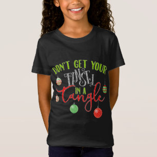 Tinsel In A Tangle Cute Christmas T-Shirt