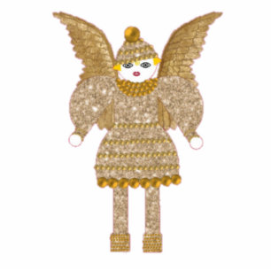 Tinsel Martzkin Ornament Photo Sculpture Decoration