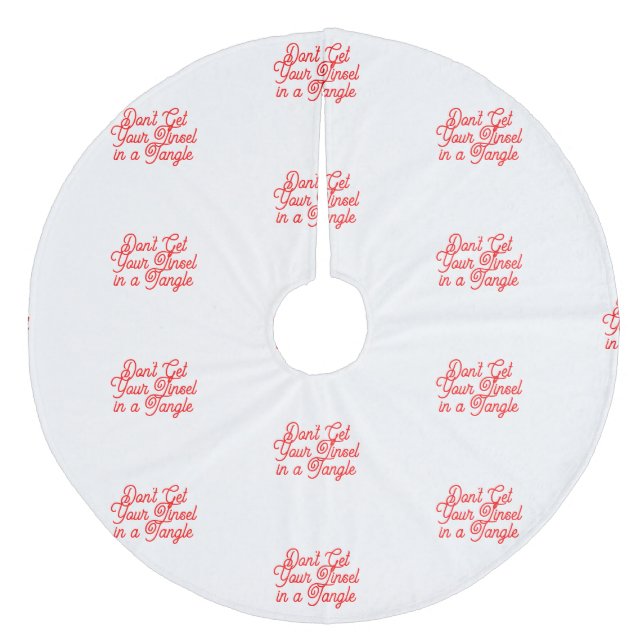 Tinsel Tangle Tree Skirt (Front)