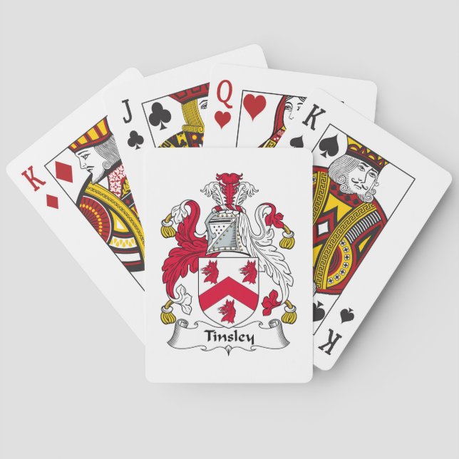 Tinsley Family Crest Playing Cards (Back)