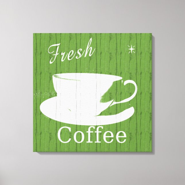 Tintable Weathered Wood Coffee Canvas Print (Front)