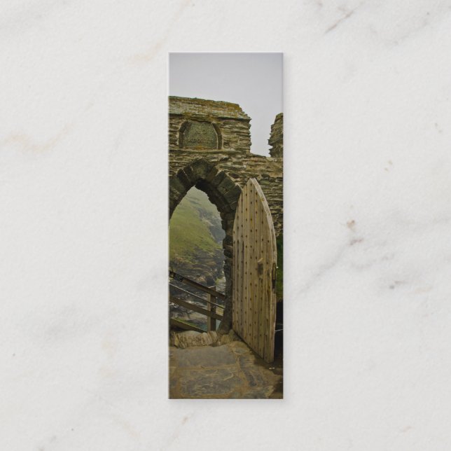 Tintagel Castle Mini Business Card (Front)