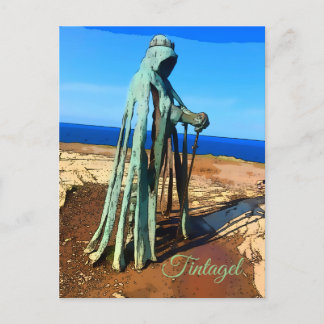 Tintagel King Arthur Monument  Cornwall   Postcard