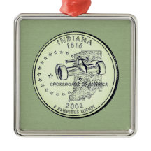 Tinted Indiana State Quarter