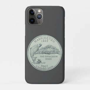 Tinted Washington State Quarter Design  iPhone 11 Pro Case