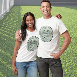 Tinted Washington State Quarter Design  T-Shirt