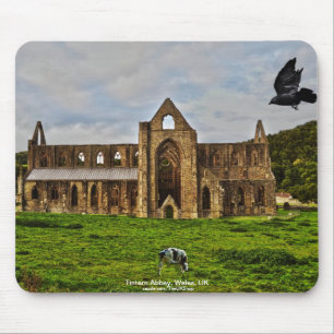 Tintern Abbey Cistercian Monastery Pastoral Scene Mouse Mat