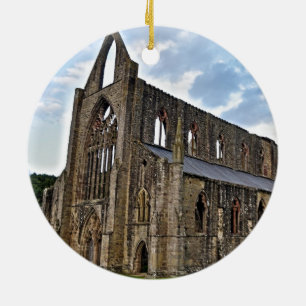 Tintern Abbey, Cistercian Monastery, Wales Ceramic Tree Decoration