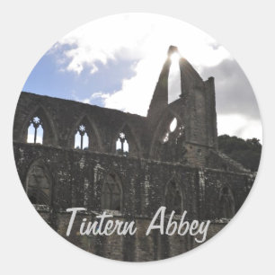 Tintern Abbey, Cistercian Monastery, Wales Classic Round Sticker