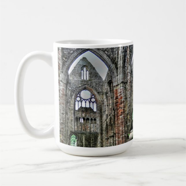 Tintern Abbey, Cistercian Monastery, Wales Coffee Mug (Left)