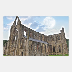 Tintern Abbey, Cistercian Monastery, Wales Rectangular Sticker