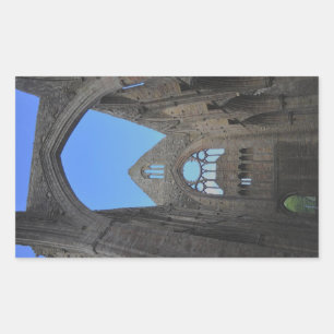 Tintern Abbey, Cistercian Monastery, Wales Rectangular Sticker