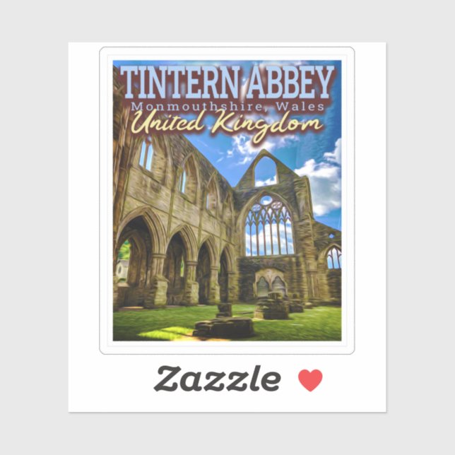 TINTERN ABBEY - MONMOUTHSHIRE - WALES UK (Sheet)