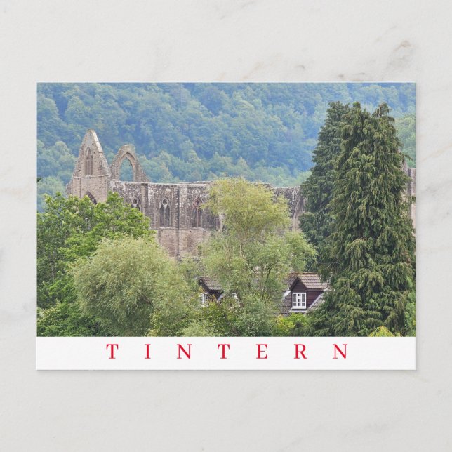 Tintern Abbey view postcard (Front)