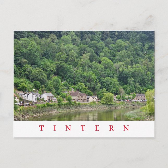 Tintern village view postcard (Front)