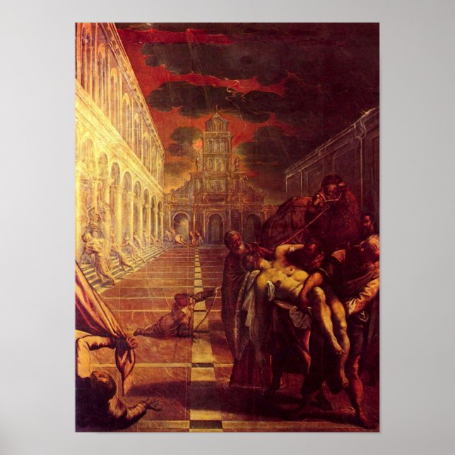 Tintoretto - Salvage of the corpse of St Mark Poster (Front)