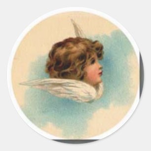 tiny-angels-tn-7 classic round sticker