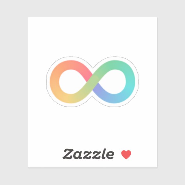 Tiny Autism Infinity Symbol Sticker (Sheet)