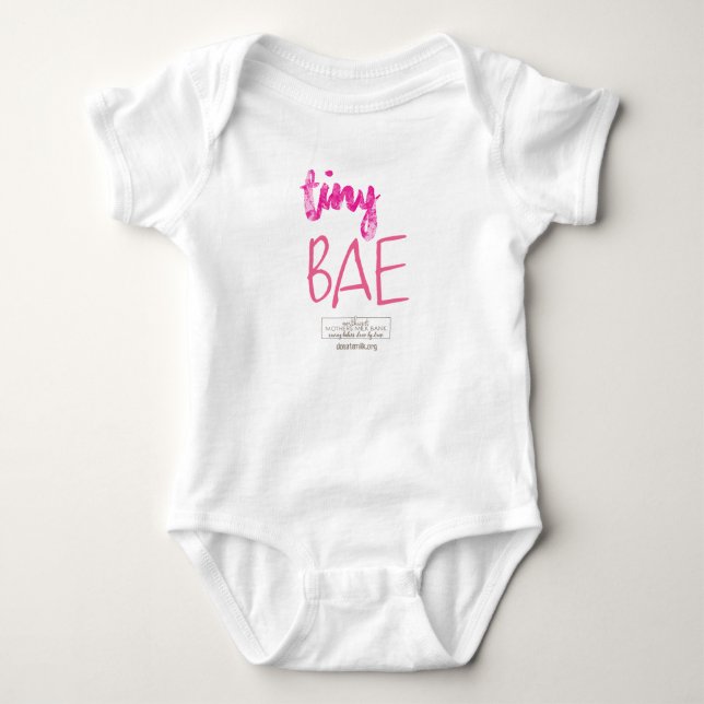 Tiny Bae One Piece Baby Bodysuit (Front)