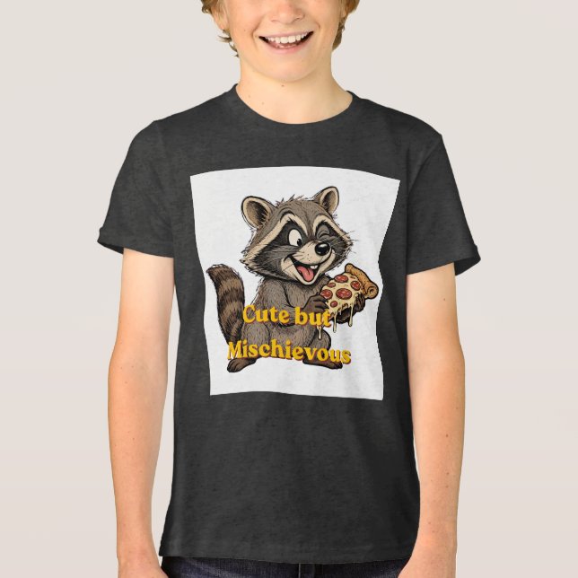 Tiny Bandit Cute Racoon Tri-Blend Shirt (Front)