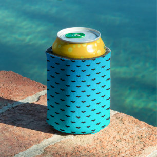Tiny Bats Blue Can Cooler