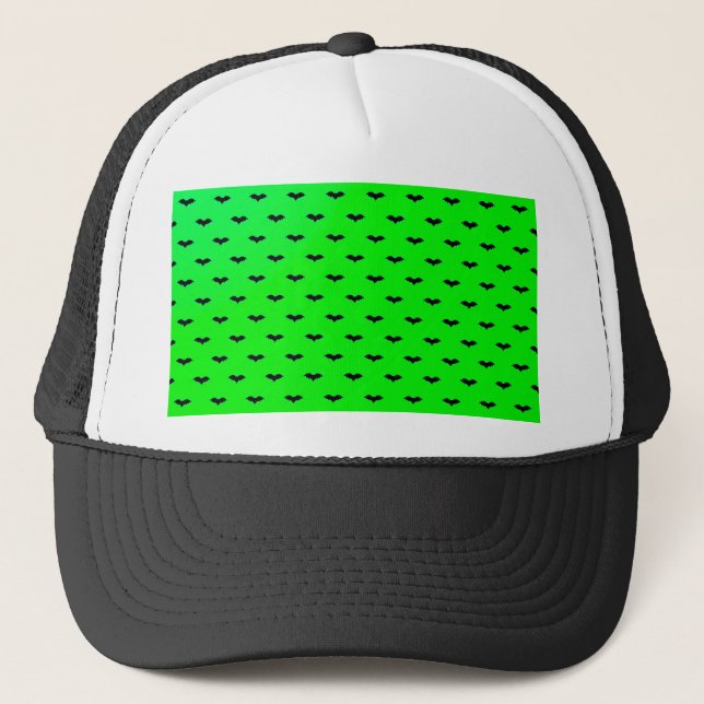 Tiny Bats Green Trucker Hat (Front)