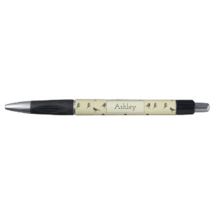 Tiny Birds Pattern on Beige Personalised
