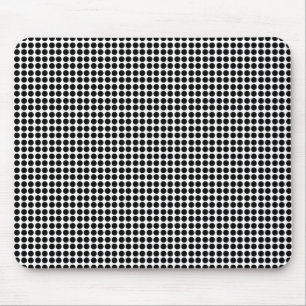 Tiny Black Polka Dot Pattern Mouse Mat